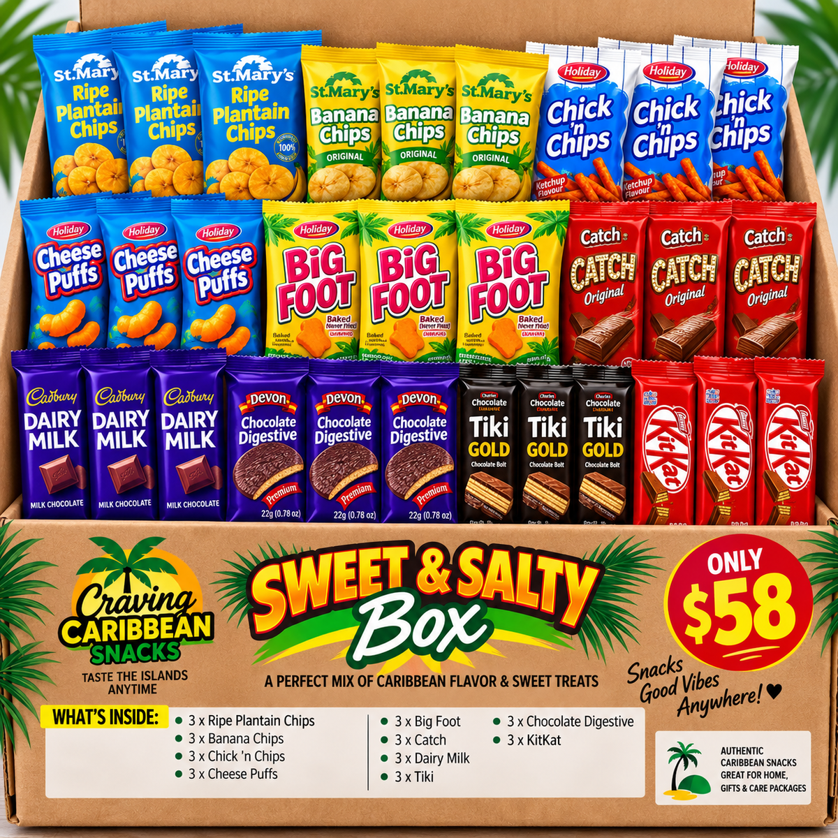 Sweet and Salty Snack Box